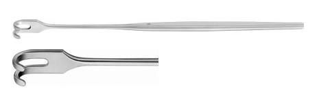 ГАЧОК 2-ЗУБ. ТУП. ВЕЛ. ВИГНУТ. 165MM